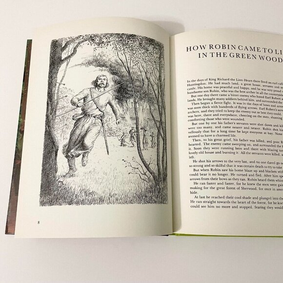 Vtg 1981 Robin Hood and His Merry Men Retold by Enid Blyton Collier - Picture 12 of 16